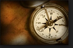 vintage compass, symbolizing direction during market fluctuations