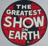 Barnum & Bailey & Bitcoin 1 Vintage sign that reads "Greatest Show on Earth," symbolizes Barnum & Bailey & Bitcoin