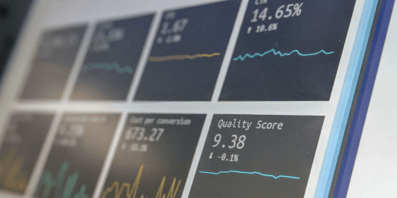 Monitor with charts and graphs, symbolizing Investment Management